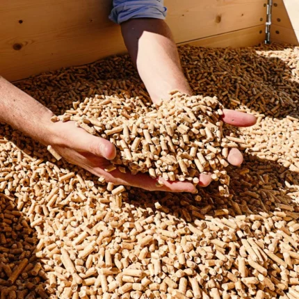 Entrega de pellets a granel por camión soplador