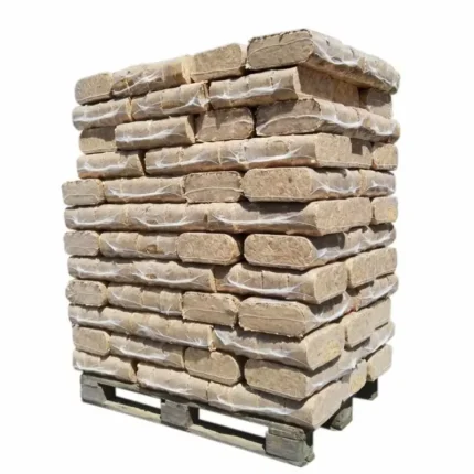 Madera densificada - Ladrillo forestal-palet de 1080 kg